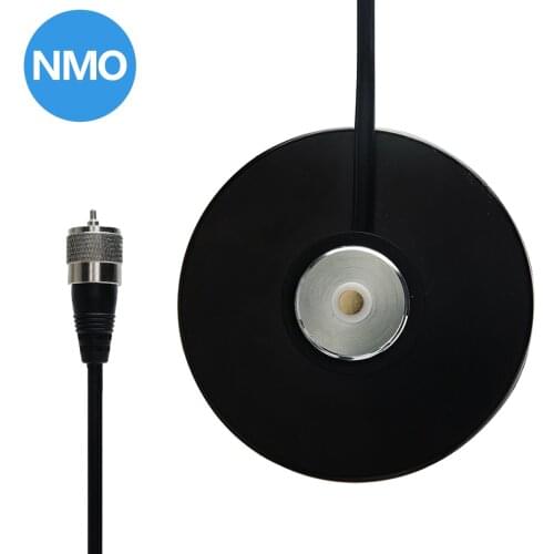 ABBREE NB-90 NMO Magnetic Mount Base 9CM With Coaxial 16.4ft RG-58 Cable length 5M PL-259 Connector For Mobile Radio Car Radio