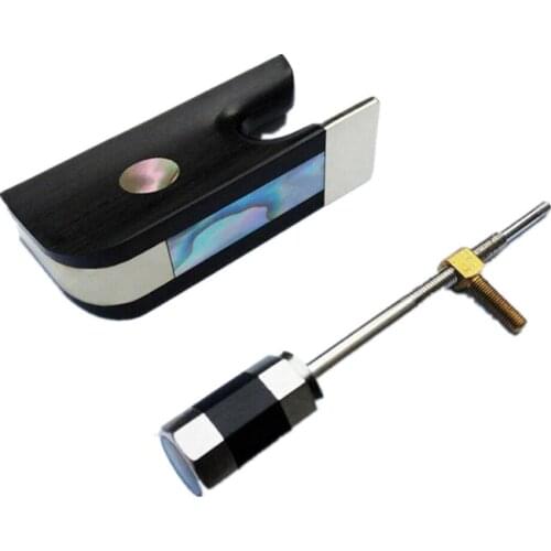 10 pcs ebony viola bow frogs with copper mounted