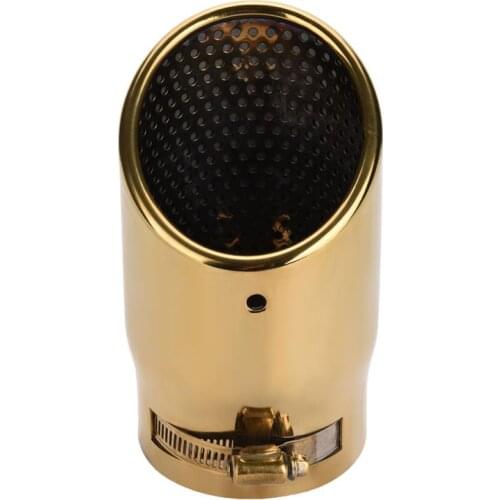 Car Modification 76mm Exhaust Muffler Rear Pipe Tailpipe End Tip for Audi Q3 A6 Car Rear Tail Throat Liner Accessories