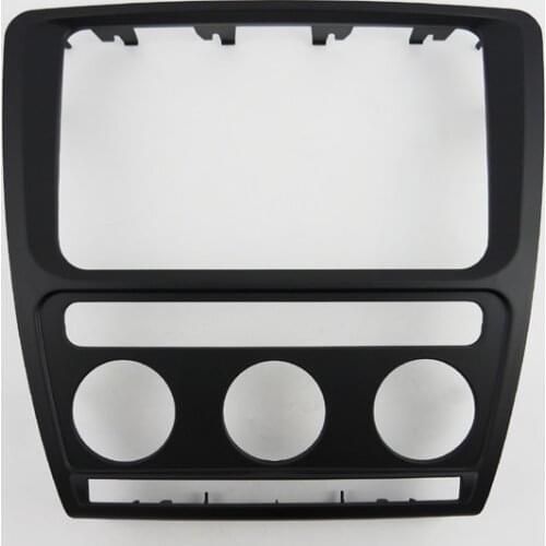 Car Radio Facia for Skoda Octavia (Auto A/C) 2004-2010 Stereo Panel Dash Kit Install Trim Fascia Cover Plate Console Bezel Frame