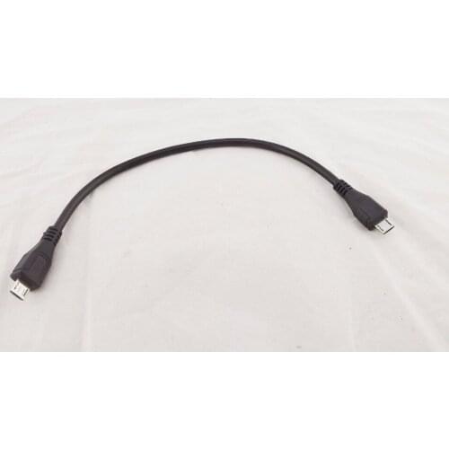 10pcs Black Micro USB 5 Pin B Male To Micro USB 5 Pin Male Data Adapter Converter Cable Cord 25cm