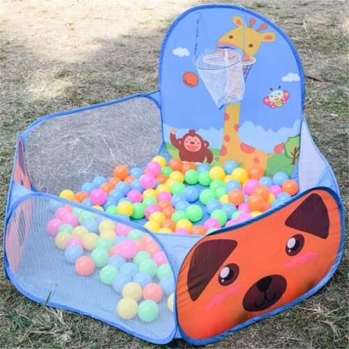 Baby Playpen Portable Indoor Outdoor Safe Tent Children Foldable Playpens Game For Kids Cartoon Throwing Basketball Pool New