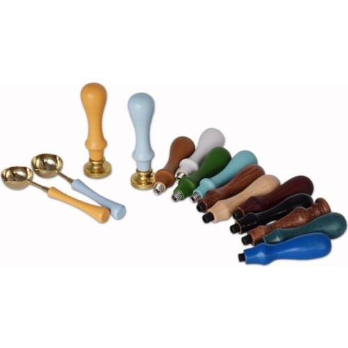 Diy metal and wooden wax seal stamp handle for wedding seal