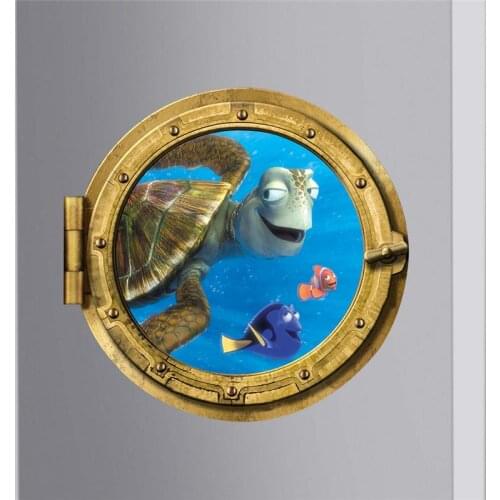 Find Dory Nemo Sea Turtle Sealife Fish Wall Decals For Kids Room Decor Diy 3d Window Wall Stickers Art Removable