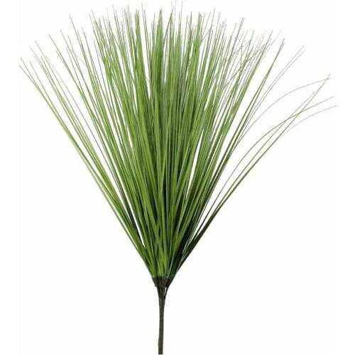 2PCS Artificial Leaf Green Grass Artificial Plants Desktop Ornament Fake Grass Plant Flower For Home Office Garden Decoration