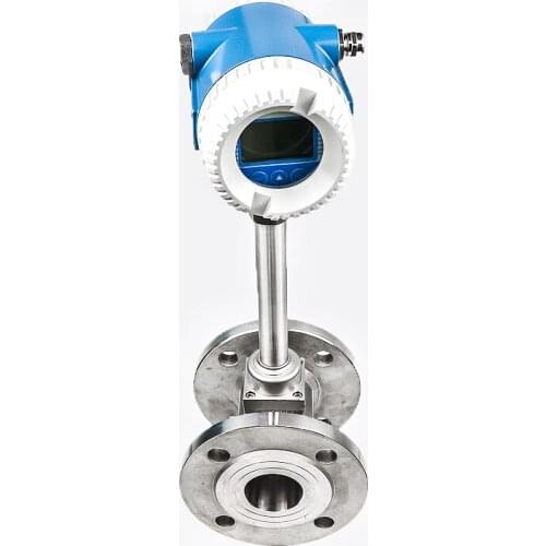 Compact dn25 DN50 liquid vortex flowmeter factory gas application steam air liquid measure vortex flow meter