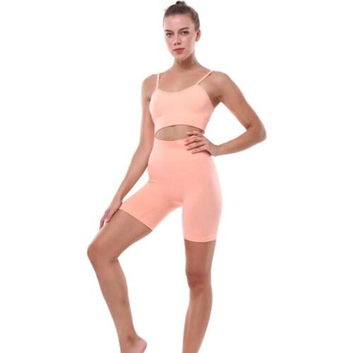 Yoga Sets Women Gym Sports Set Elastic Sports Hight Waist Leggings Sportswear Workout Sets Women Yoga Sets Women Gym Sports Set