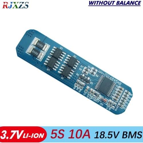 5S 10A/5A 18.5V li-ion BMS PCM battery protection board bms pcm without balancing for LicoO2 Limn2O4 li battery