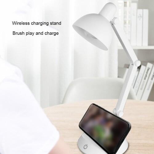 Wireless Charging Bedside Lamp Reading Touch Night Light Study Folding Table Light Living Room Eye Protection Learning Lamps#38