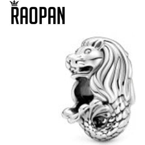 RAOPAN 2021 New Little Lion Cute Charm 925 Bead Bracelet Jewelry Making