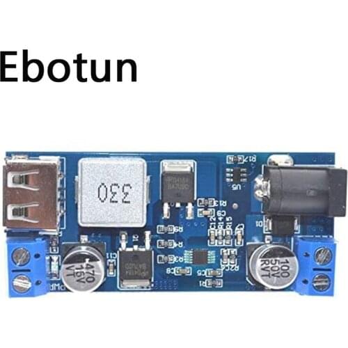 DC-DC 24V/12V to 5V 5A Step Down Power Supply Buck Converter Replace LM2596S Adjustable USB Step-Down Charging Module for Phone