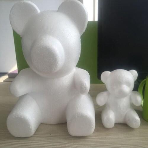 1 pcs Lovely bear Styrofoam Foam bear White Craft Balls For DIY Valentines Day Party Decoration Supplies Gifts 32/18cm 2018
