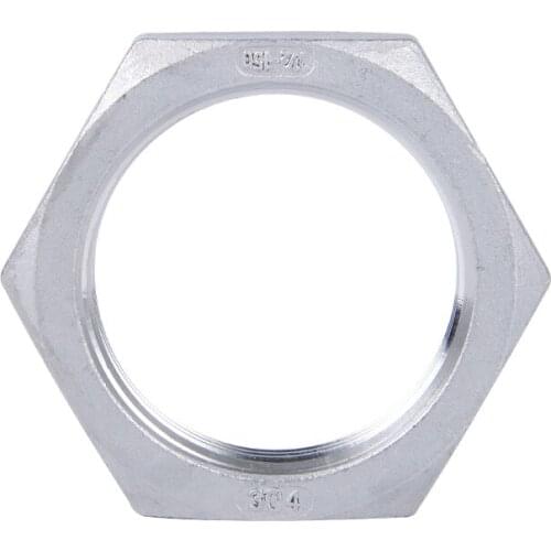 304 Stainless Steel Hex Nut, 1-1/4" 1-1/2" 2" 2-1/2" 3" 4" Female BSPT Threaded Pipe Fitting