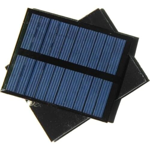Solar Cell 100MA 5V Solar Panels For Small Power 3.7v Battery Charger Light Study Epoxy 72*58MM Wholesale 500pcs