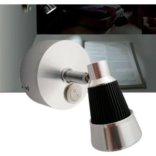 3W 12V DC LED Swivel Reading Lights Bedside Rotate Wall Lamp Book/Mamp/Chart RV Caravan Motor-home Vans Boats Cool/Warm White