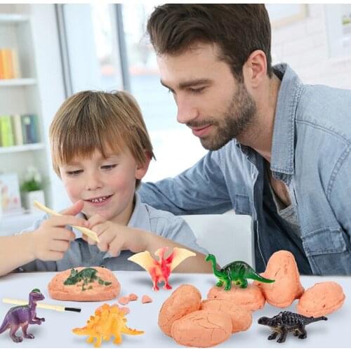 Jurassic World Dinosaur Egg Kids Toys Tyrannosaurus Dinosaur Baby Toys Model Decoration Toys For Children Scientific Mining Toys