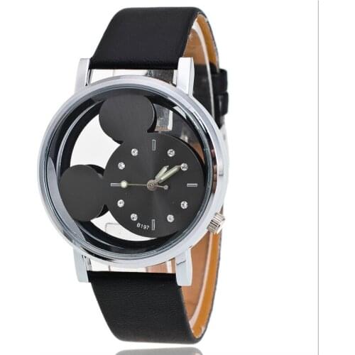 Zegarek Perspective Wrist Watch Simple Cute Cartoon Student Clocks Luxury Leather Strap Quartz Womens Watch часы женские