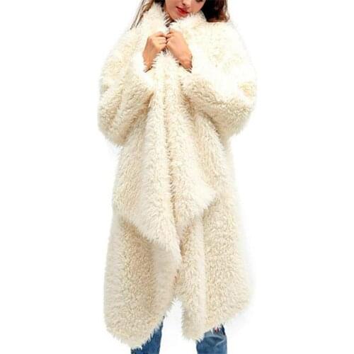 Womens Windbreaker Cardigan Coat Overcoat Tops European American Spring Autumn Winter Hot Fashion Double Plush Coat