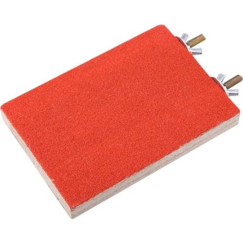 Bird Perch Stand Platform Toy Playground Paw Grinding for Pet Parrot Hamster Squirrel (Red)