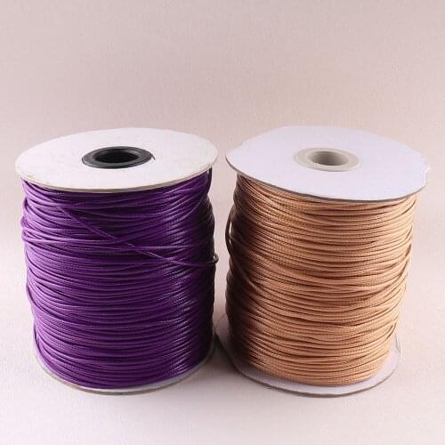 1.5mm Waxed Beading Thread Dark purple/brown Necklace Rope Craft DIY Jewelry Making Bracelet String Thread Wire Rope Accessories