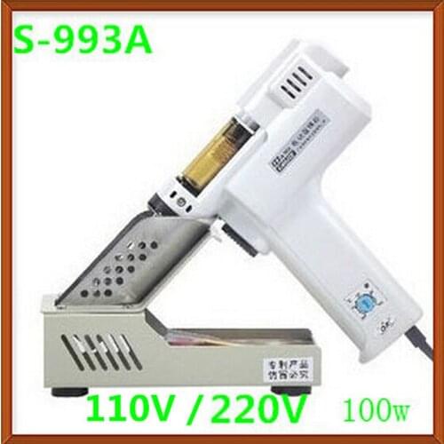 1PC Electric Vacuum Desoldering Pump Solder Sucker Gun S-993A Solder Gun Electric Soldering Irons Maschine 110/220V