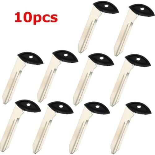 10X Emergency Remote Key Fob Uncut Blade Insert Replace for Chrysler Dodge Jeep