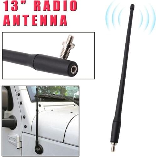 13" Radio Antenna Mast Compatible with Jeep Wrangler JK 2007-2020 External Antenna Signal Booster Signal car accessories 2007-20
