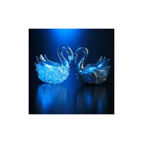 3D Crystal Puzzle Jigsaw Model DIY Swan IQ Toy Gift Souptoy Furnish Gadget