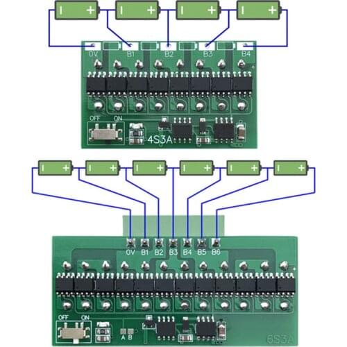 4S 5S 6S 3A 6A capacitance High-precision active balancer board Energy transfer board Ternary lithium/Lifepo4/LTO