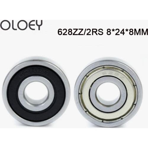 10/20PCS 628rs High Quality Bearing ABEC-1 8x24x8 mm Miniature 628Z Ball Bearings 628 RS EMQ 628 2RS 628-2RS 8*24*8mm