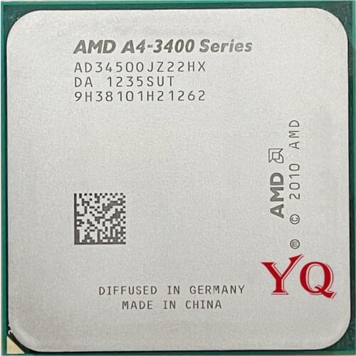 AMD A4-Series A4-3450 3450 2.9 GHz Dual-Core CPU Processor AD3450OJZ22HX Socket FM1