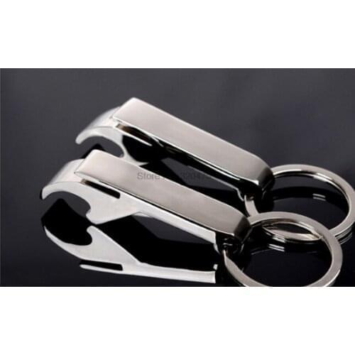 By dhl 200pcs Portable Aluminum Alloy Key Ring Keychain Bottle Opener Beer Opener