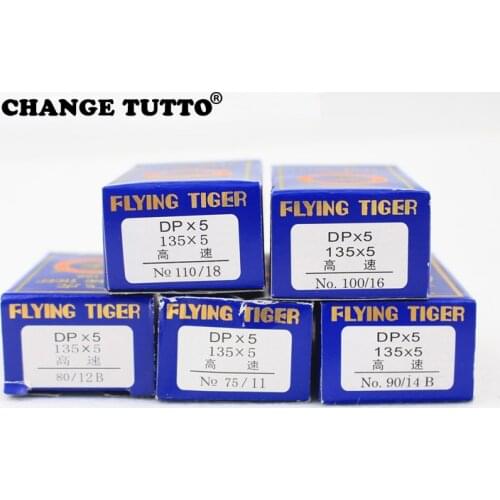 100pcs/lot Flying Tiger DP*5,mixed Industrial Sewing Machine Needle for brother butterfly toyota singer feiyue Janome durable