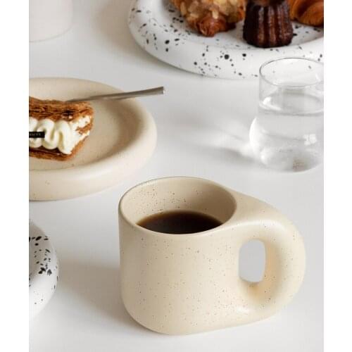 Breakfast Travel Ceramic Coffee Mug Cup Milk Mugs Coffee Cups Travel Ceramic Home Garden Canecas Cafe Criativas Ceramic Cup BA6