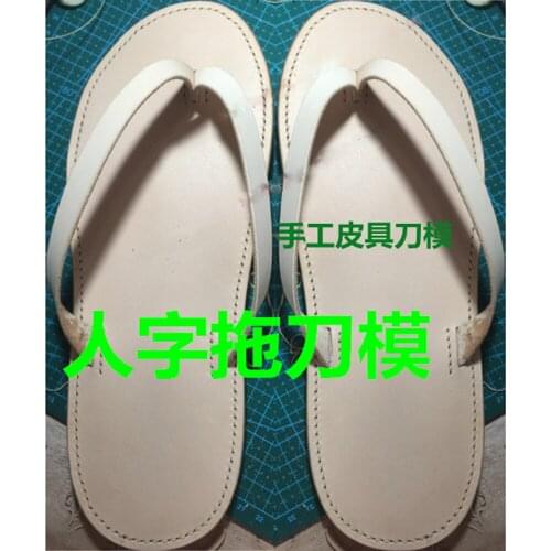 Leather craft cutter slipper template die cutting hand knife mould tool set 36/38/40/42/44 leather hole punches deri el aletleri