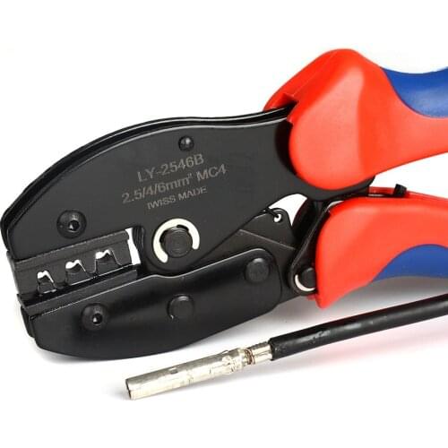 LY-2546B Solar Connectors Plier Crimping Tool for 2.5/4/6mm² For Crimp Solar Panel PV Cable From AWG 14-10 Solar Crimper