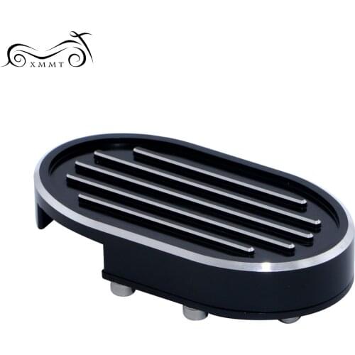 Motorcycle Brake Pedal Pad Cover Footpeg Grill CNC Billet For Harley Sportster XL883 XL1200 Dyna Fat Bob Softail