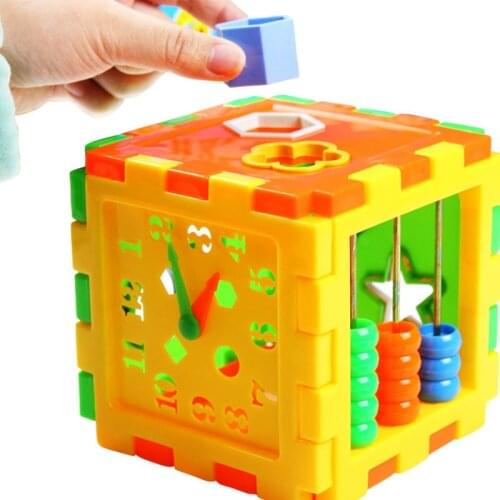 Plastic Toy Matching Blocks Baby Intelligence Educational Sorting Toys Box