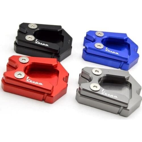 For Vespa GTS GTV 3Vie Motorcycle Kickstand Extension Plate Foot Side Stand Enlarge Pad