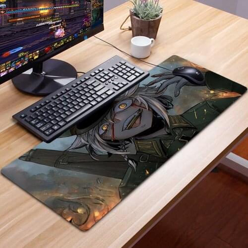 400X900X3MM Anime Youjo Senki Alfombrilla Gaming Accessories Non-slip Mouse Pad 30x60 XL Mausepad Large Podkladka Pod Mysz 90x30