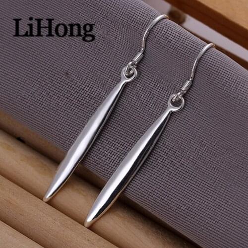 New Style 925 Sterling Silver Earrings, Pin Earrings, Paper Clip Earrings, Female Earrings, Glamour Jewelry, Wedding Gifts