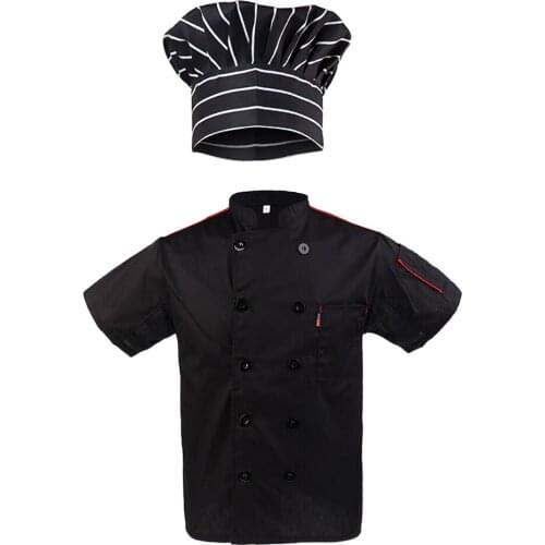 Chef Hat Five Star Chef Jacket Chefs Coat Catering Uniform For Mens Womens