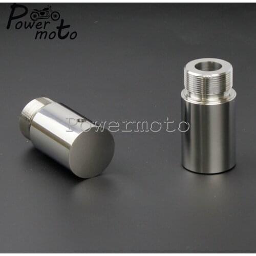 1 Pair Motorcycle Chrome 39mm Front Fork Tube 2in Extensions For Harley Dyna Glide Sportster FXD XL 39mm Fork Tube