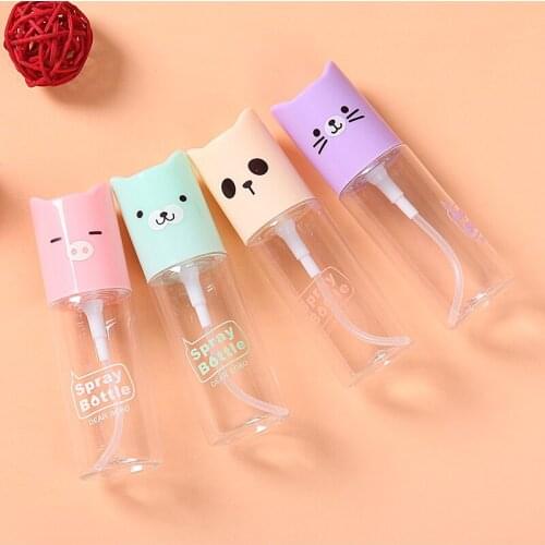 1PCS 35ml Refillable Portable Mini Cartoon Spray Bottle Makeup Cosmetic Traveler Press Container with Atomizer Sprayer Perfume