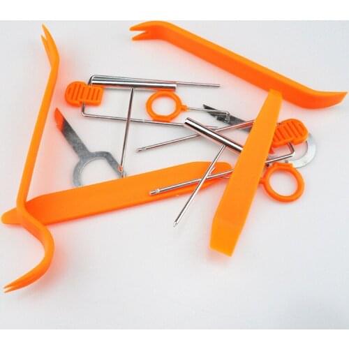 12pcs / set Car Pry Tool Disassembly Tool for Alfa Romeo 147 156 159 166 Mito Porsche Cayenne Macan 911 Fiat 500 Punto Bravo