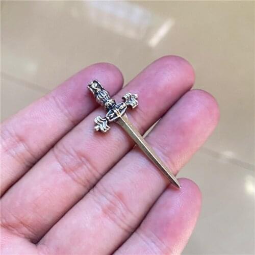 18pcs 42x18mm Dagger Sword Charms Tone Jewelry Making DIY Couples Bracelet Necklace Handmade Craft Accessories