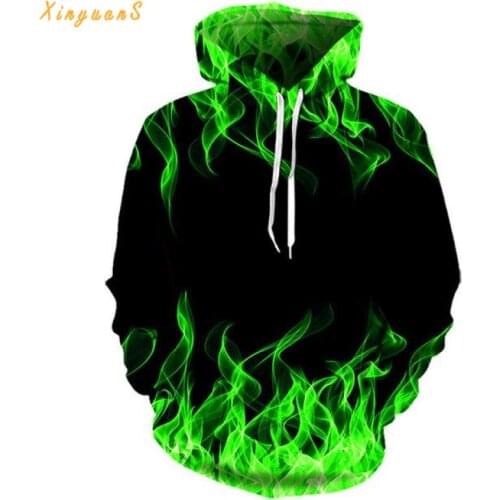 2021 Color Flame Hoodie Moletom 3d Moletom Com Capuz Outono Inverno Jaqueta Jaqueta Masculina Harajuku Clothes