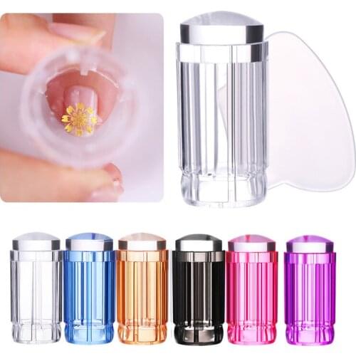 2021 Nail Polish Print Scraper Plate Nail Seal Stamp Siliconel Manicure New Nail Transfer Stamper Nail Tool Free Shipping