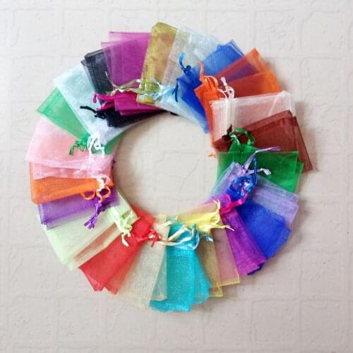 30x40cm Organza Bag 1000pcs Jewelry Packaging Display Jewelry Pouch Gift Bag For Wedding Drawstring Bag Woman Travel Storage Bag