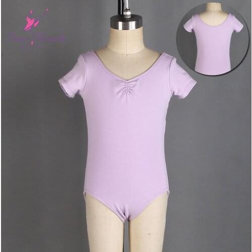Ballet Leotards for Girls Short Sleeve Gymnastics Body Ballet Children dance clothes cotton Ballerina bodysuit